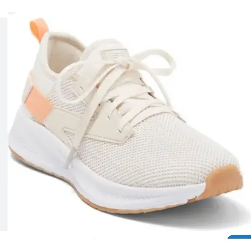 Z by Zella Vega Sneaker, 7.5 White with Peach Detail